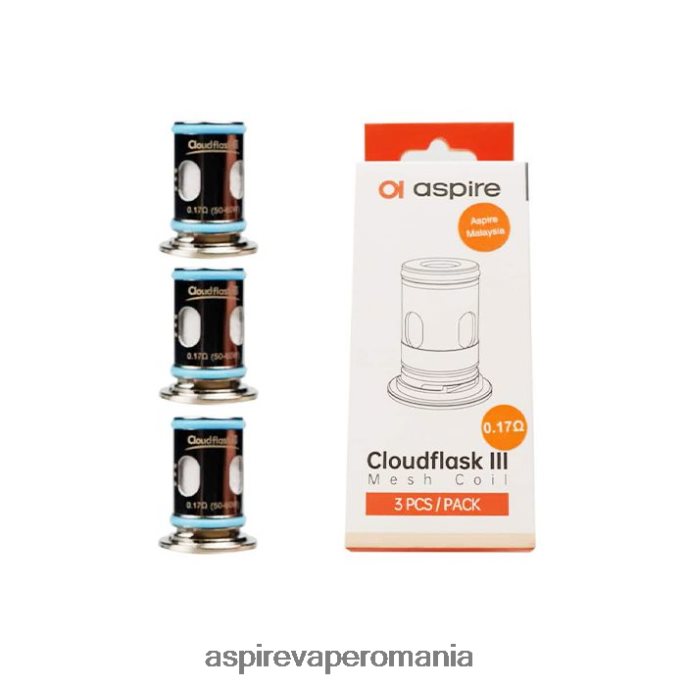 Aspire Cloudflask iii bobină de plasă 0,17 ohmi/3 bucăți per pachet - Aspire vape amazon 0R88DJ207