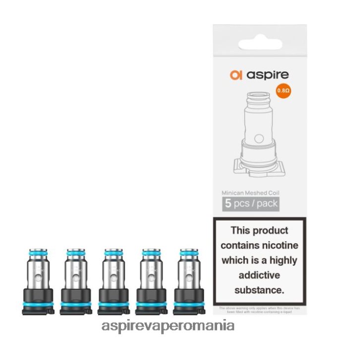 Aspire Minican bobină plasată 0,8o/5 buc - Aspire vape bucharest 0R88DJ205